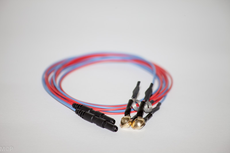 Ušné elektródy pozlátené striebro